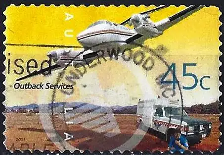 Australien 2001 - Mi 2058 BA - YT 1958 - Flugzeug des medizinischen Dienstes «Royal Flying Doctor Service»