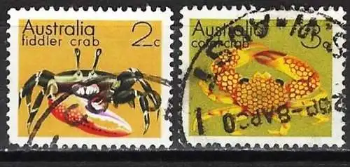 Australien 1973 - Mi 527/ 528 - YT 500/501 - Krabben