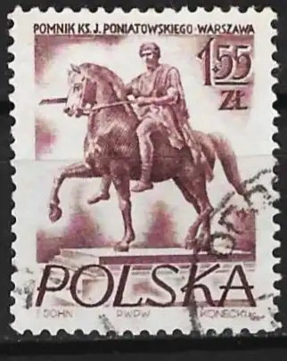 Polen 1956 - Mi 976 - YT 809A - Statue von Prinz Joseph Poniatowski