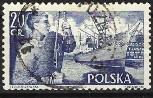 Polen 1956 - Mi 961 - YT 849 - Frachtschiff " S.S.Pokoj "