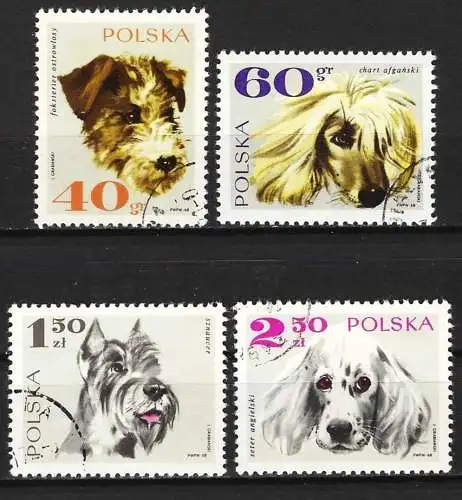 Polen 1969 - Mi 1899/1902 - YT 1749/52 - Hunde