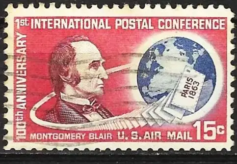 USA  1963 - Mi 840 - YT Pa 62 - Montgomery Blair  ( Flugpost )