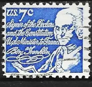 USA  1972 - Mi 1086y - YT 970 - Benjamin Franklin