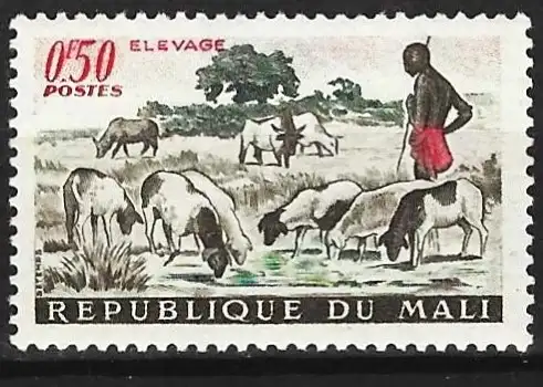 Mali 1961 - Mi 30 - YT 16 - Schafe - MNH**