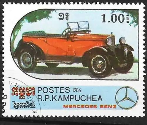 Kamputschea 1986 - Mi 765 - YT 663 - Auto Mercedes-Benz
