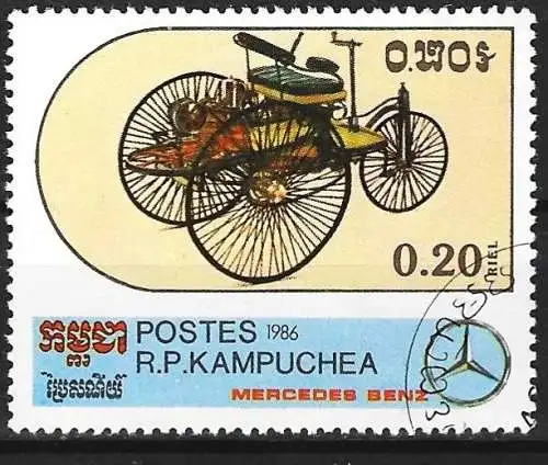 Kamputschea 1986 - Mi 761 - YT 660 - Auto Mercedes-Benz 1885