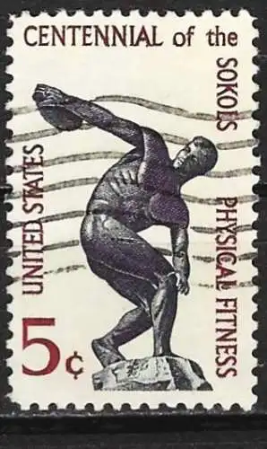 USA 1965 - Mi 877 - YT 778 - Sport: Diskuswerfen