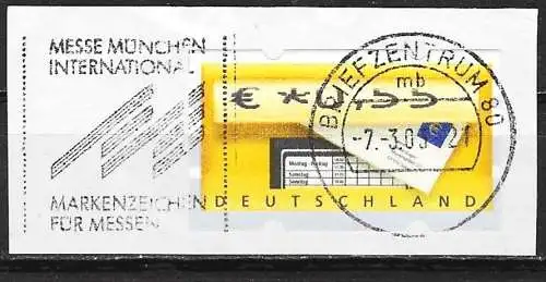 Deutschland 2002 - Mi ATM 6 - YT D6  