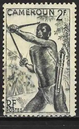 Kamerun 1946 - Mi 279 - YT 285 - Jäger mit Bogen