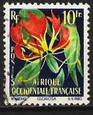 Französisch-Westafrika (AOF) 1959 - Mi 95 - YT 68 - Blumen