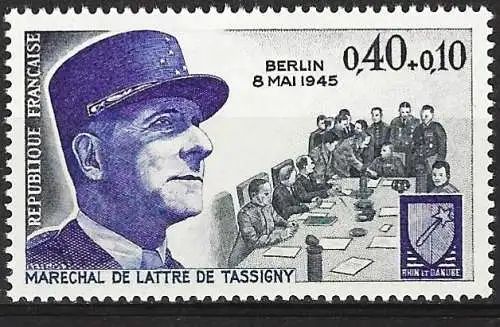 Frankreich 1970 - Mi 1712 - YT 1639 - Marschall de Lattre de Tassigny - MNH**