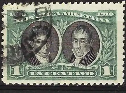 Argentinien 1910 - Mi 138 - YT 149 - Nicolá Rodriguez Peña und Hipolito Vieytes
