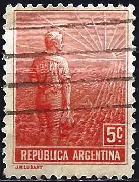 Argentinien 1911 - Mi 154X - YT 165  - Landwirt
