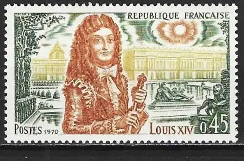 Frankreich 1970 - Mi 1727 - YT 1656 - Der König Ludwig XIV - MNH**