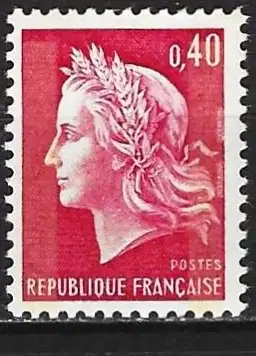 Frankreich 1970 - Mi 1650 Iy - YT 1536 Ba - Marianne von cheffer - MNH** ( Zwei Phosphorbänder )
