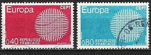 Frankreich 1970 - Mi 1710 / 1711 - YT 1637 / 1638 - Europa CEPT