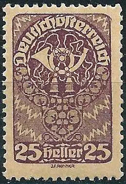 Österreich 1920 - Mi 266x - YT 197 - Post-Horn - MNH**