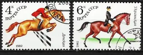 Russlan1982 - Mi 5148 / 5149 - YT 4881 / 4882 - Reiten