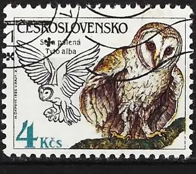 Tschechoslowakei 1986 - Mi 2878 - YT 2691 - Vogel : Eule