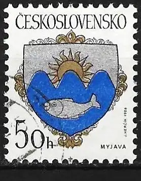 Tschechoslowakei 1986 - Mi 2850 - YT 2664 - Wappen von Myjava