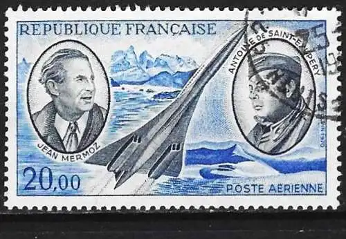 Frankreich 1970 - Mi 1723 - YT Pa 44 - Flugzeug Concorde ( Flugpost )