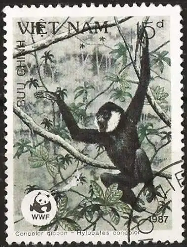 Vietnam 1987 - Mi 1829 - YT 805 - Affe : Gibbon
