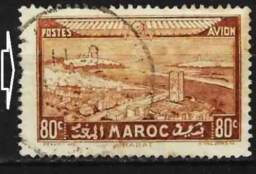 Marokko  1933 - Mi 118 - YT Pa 35 - Rabbat