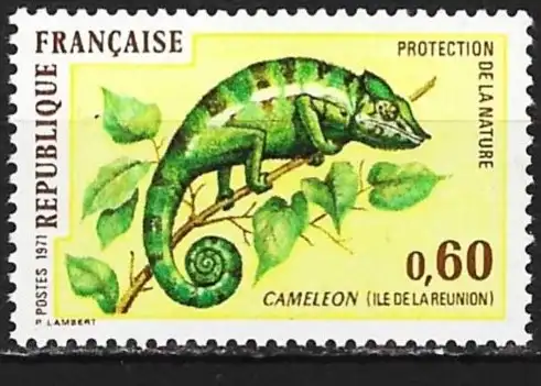 Frankreich 1971 - Mi 1771 - YT 1692 - Fauna : Chamäleon - MNH**