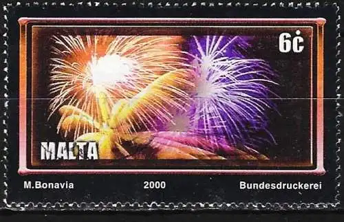 Malta 2000 - Mi 1134 - YT 1107 - Feuerwerk