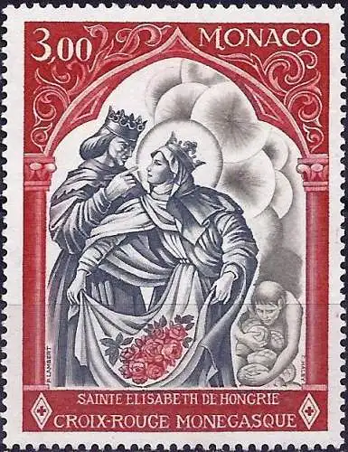 Monaco 1969 - Mi 927 - YT 788 - Die Heilige Elisabeth von Thüringen - MNH**