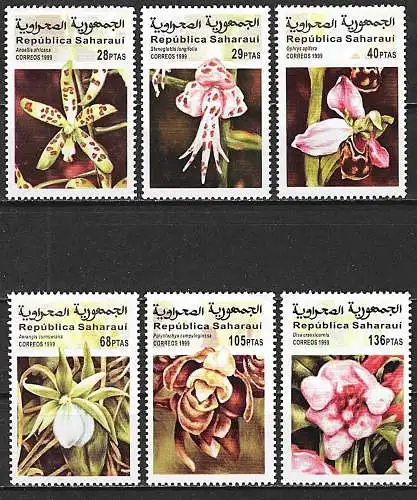 Republik Somalia 1999 - Blumen : Orchideen - Komplette Serie  - MNH**
