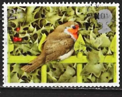 Großbritannien 1995 - Mi 1597w - YT 1843 - Vogel : Rotkehlchen
