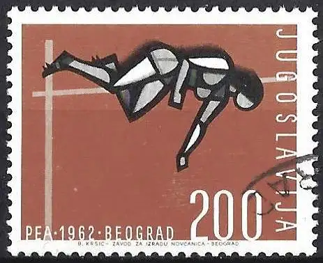 Jugoslawien 1962 - Mi 1023 - YT 921 - Hochsprung
