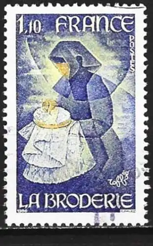 Frankreich 1980 - Mi 2199 - YT 2079 - Kunsthandwerk : Stickerei