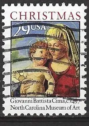 USA  1993 - Mi 2385 - YT 2193 - Weihnachten : Die Jungfrau mit dem Kind