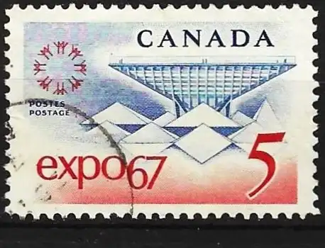 Kanada 1967 - Mi 410 - YT 390 -  Weltausstellung, Montreal