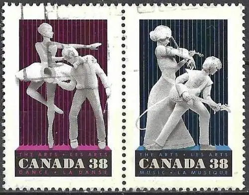 Kanada 1989 - Mi 1150 und 1151 - YT 1112 und 1113 - Papier-Skulptur  von J. Milne 