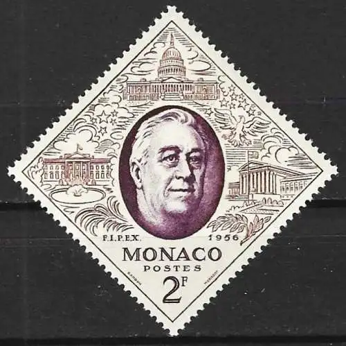 Monaco 1956 - Mi 528 - YT 445 - Franklin Delano Roosevelt - MNH**