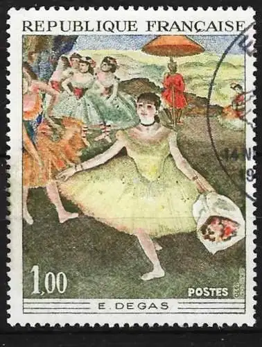 Frankreich 1970 – Mi 1732 - YT 1653 - Gemälde von Edgar Degas 