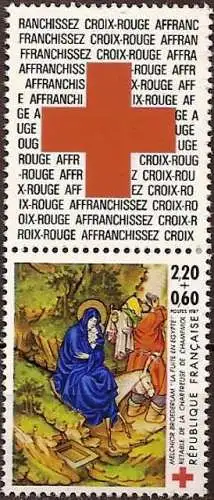 Frankreich 1987 - Mi 2633A - YT 2498a - Für das Rote Kreuz - MNH ( Gezackt 13 x 13 ½ )