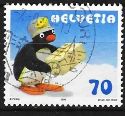 Schweiz 1999 - Mi 1673 - YT 1601 - Pingu, der Postbote
