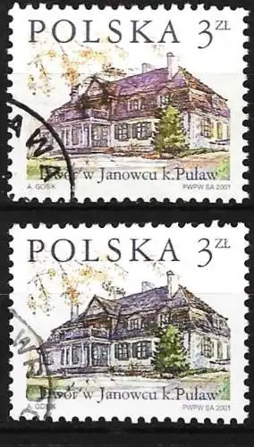 Polen 2001 - Mi 3882 - YT 3652 - Wohnarchitektur in Janowiec ( 2 Farbtöne )