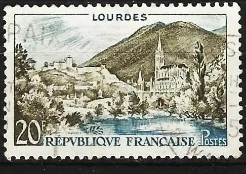 Frankreich 1958 - Mi 1186 - YT 1150 - Tourismus : Lourdes
