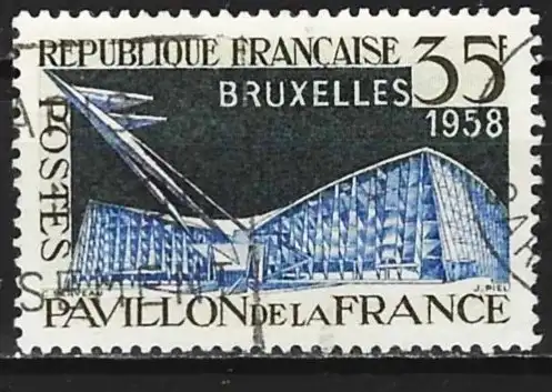 Frankreich 1958 - Mi 1192 - YT 1156 - Ausstellung in Brüssel