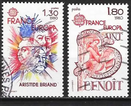 Frankreich 1980 - Mi 2202/03 - YT 2085/86 - Europa CEPT 