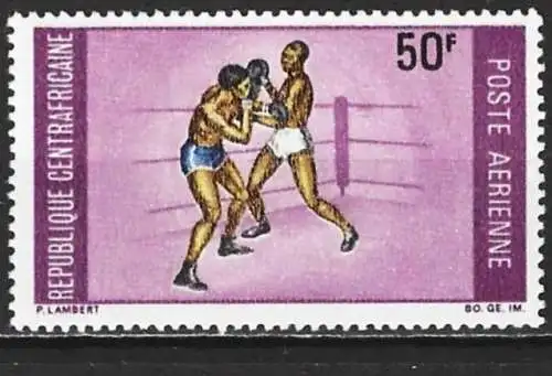 Zentralafrikanisch Rep. 1969 - Mi 191 - YT Pa 74 - Sport : Boxen