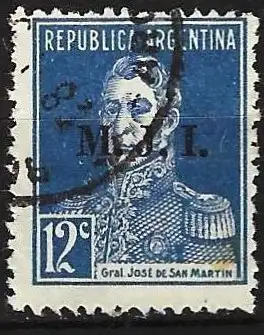 Argentinien 1925 - 1925 - Mi 291 I - YT S 210 - José Francisco de San Martín ( Diensmarke )