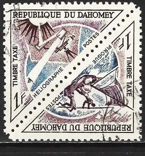 Dahomey 1967 - Mi P37 und P38 - YT T37 und T38  ( Portomarken )