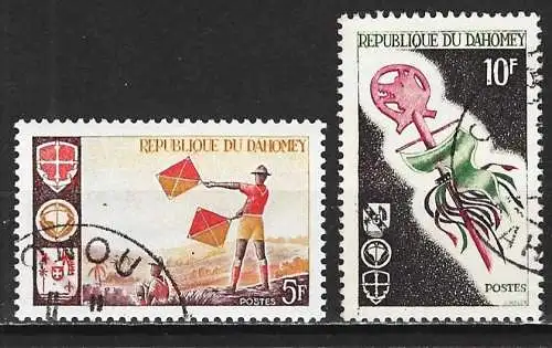 Dahomey 1966 - Mi 286 und 287 - YT 242 und 243 - Pfadfinderbewegung