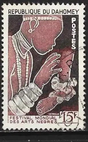 Dahomey 1966 - Mi 270 - YT 215 - Festival der afroamerikanischen Künste